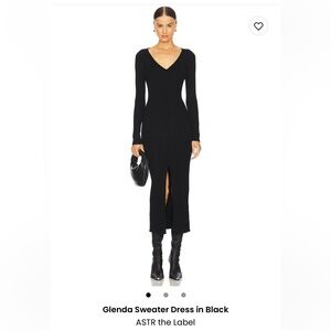 ASTR the Label Black Sweater Dress